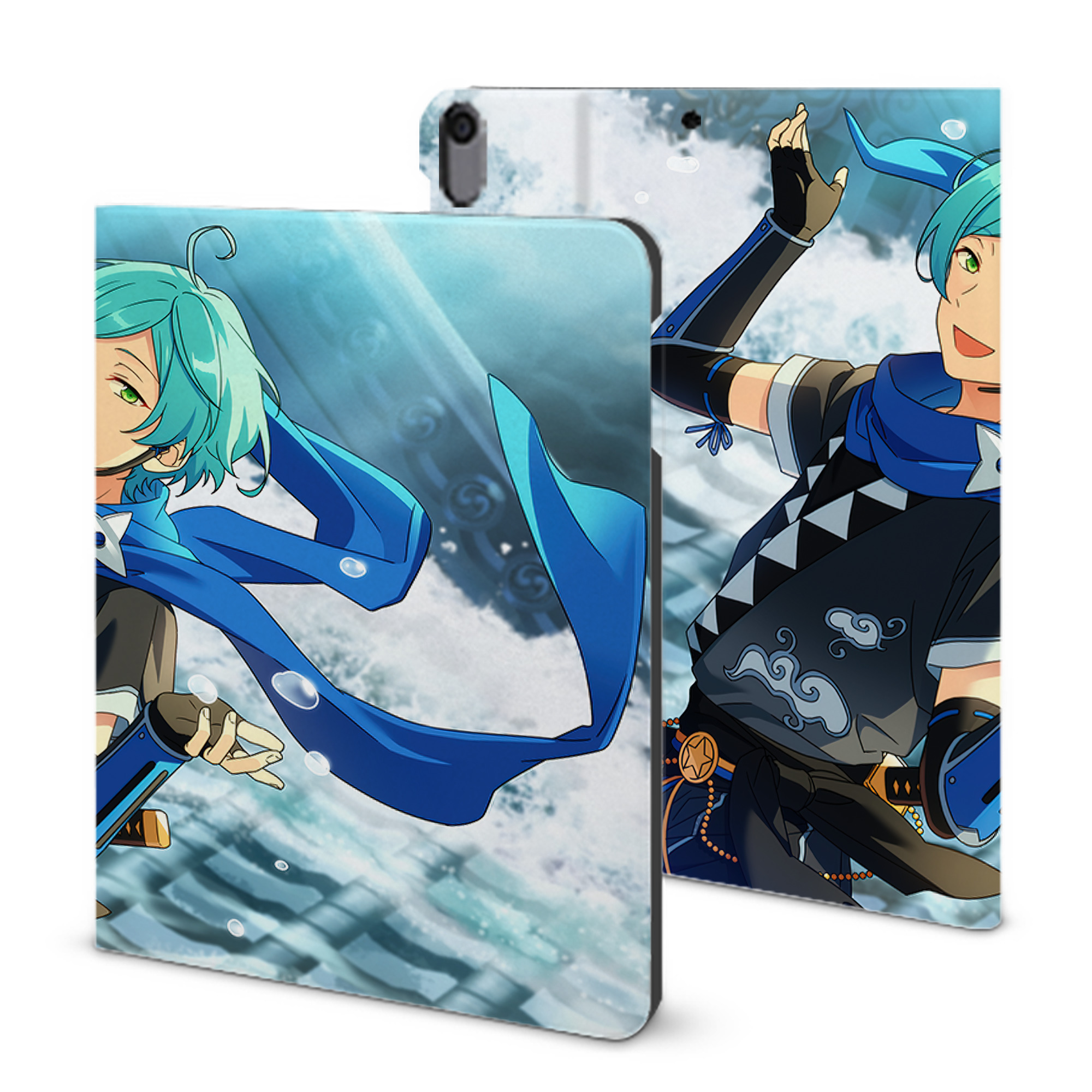 （画像用） あんさんぶるスターズ! Ensemble Stars IPad ケース ブック型 PUレザー TPU 耐衝撃 軽量 薄型 ペン収納なし 全面保護 IPad 各モデル対応